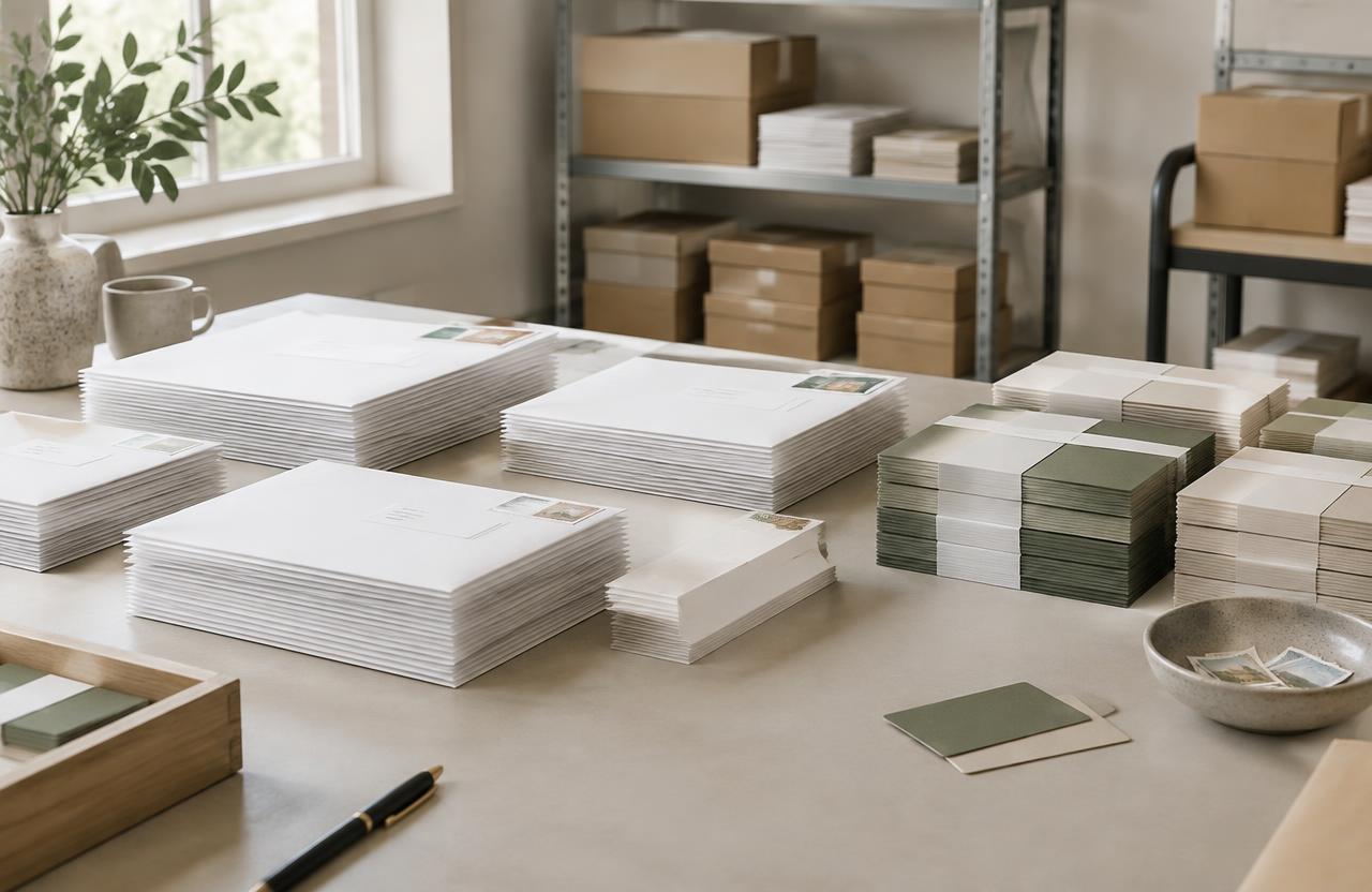 Conceptual illustration of mailing and fulfilment.