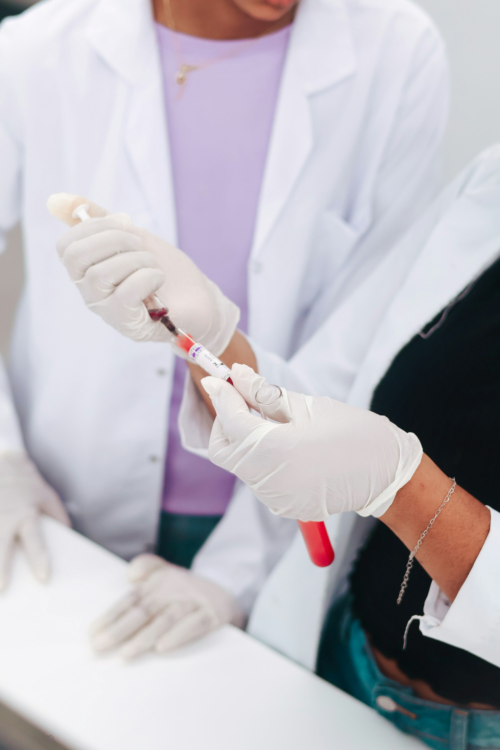 Illustrative photograph of biomedical sample research.