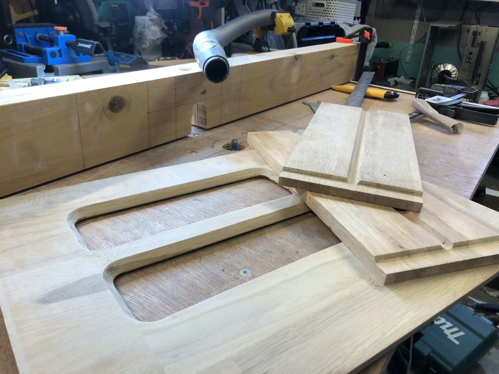 Illustrative photograph of furniture woodworking workshop.
